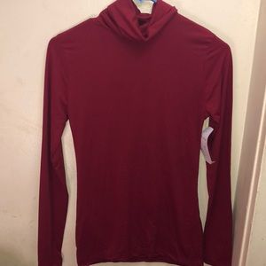 Red long sleeve turtleneck